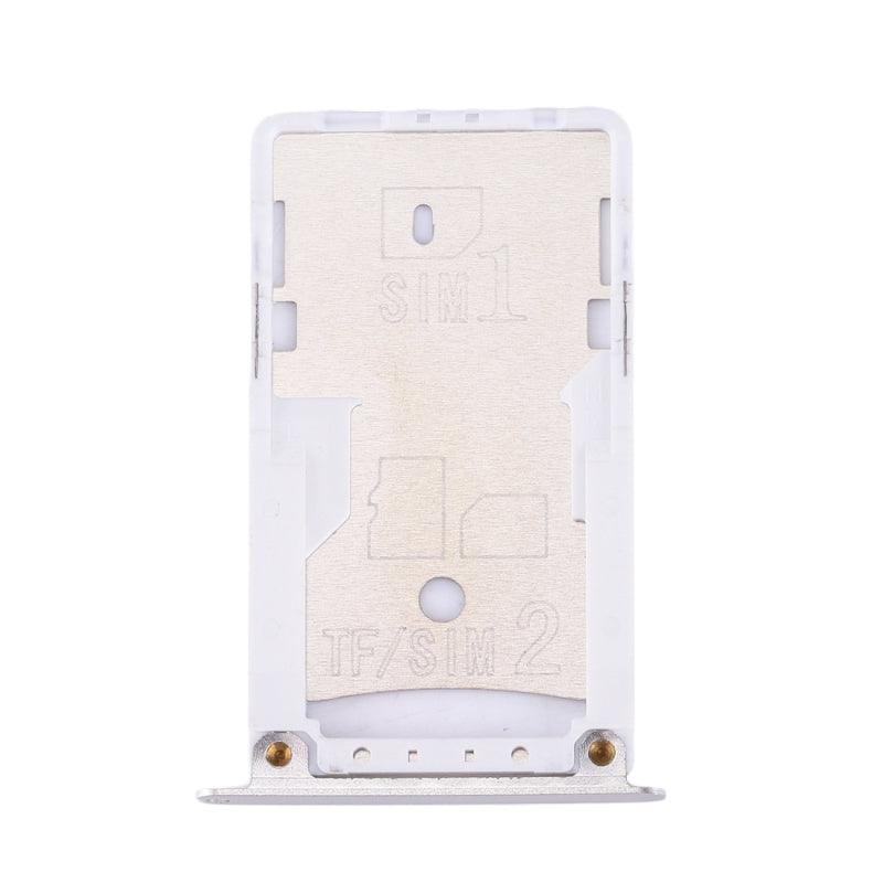 Sim Card Holder Tray for Xiaomi Redmi 4 Silver (Free Sim Ejector Pin / Tool) - EGFix