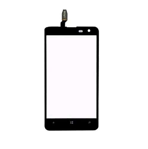 Touch Screen Front Glass for Nokia 625 Black