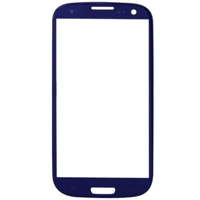 Touch Screen Front Glass for Samsung Galaxy SIII Blue