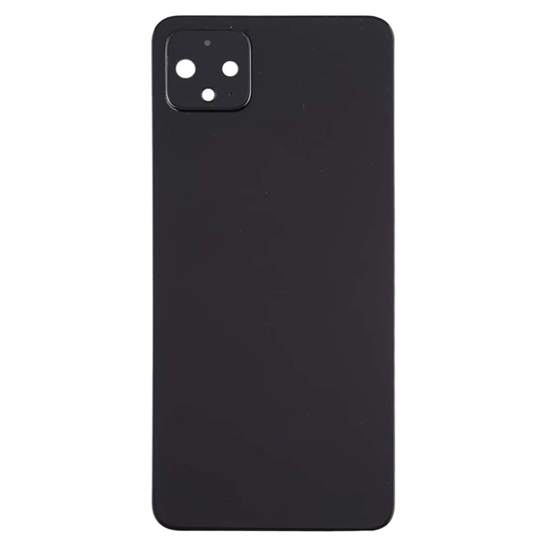 Back Glass Panel for Google Pixel 4 Black with Camera Lens - EGFix