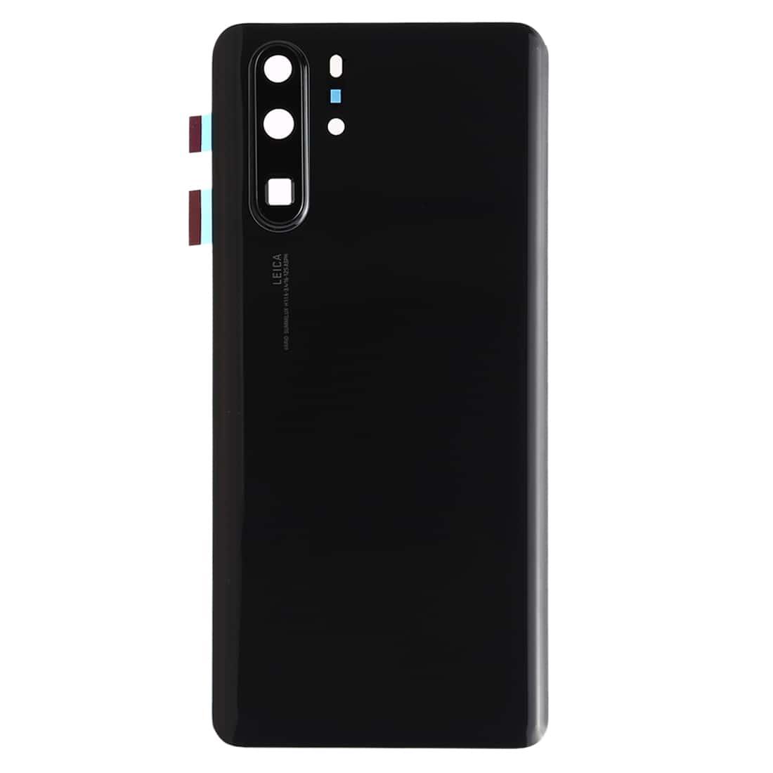 Back Glass Panel for Huawei P30 Pro Black with Camera Lens - EGFix