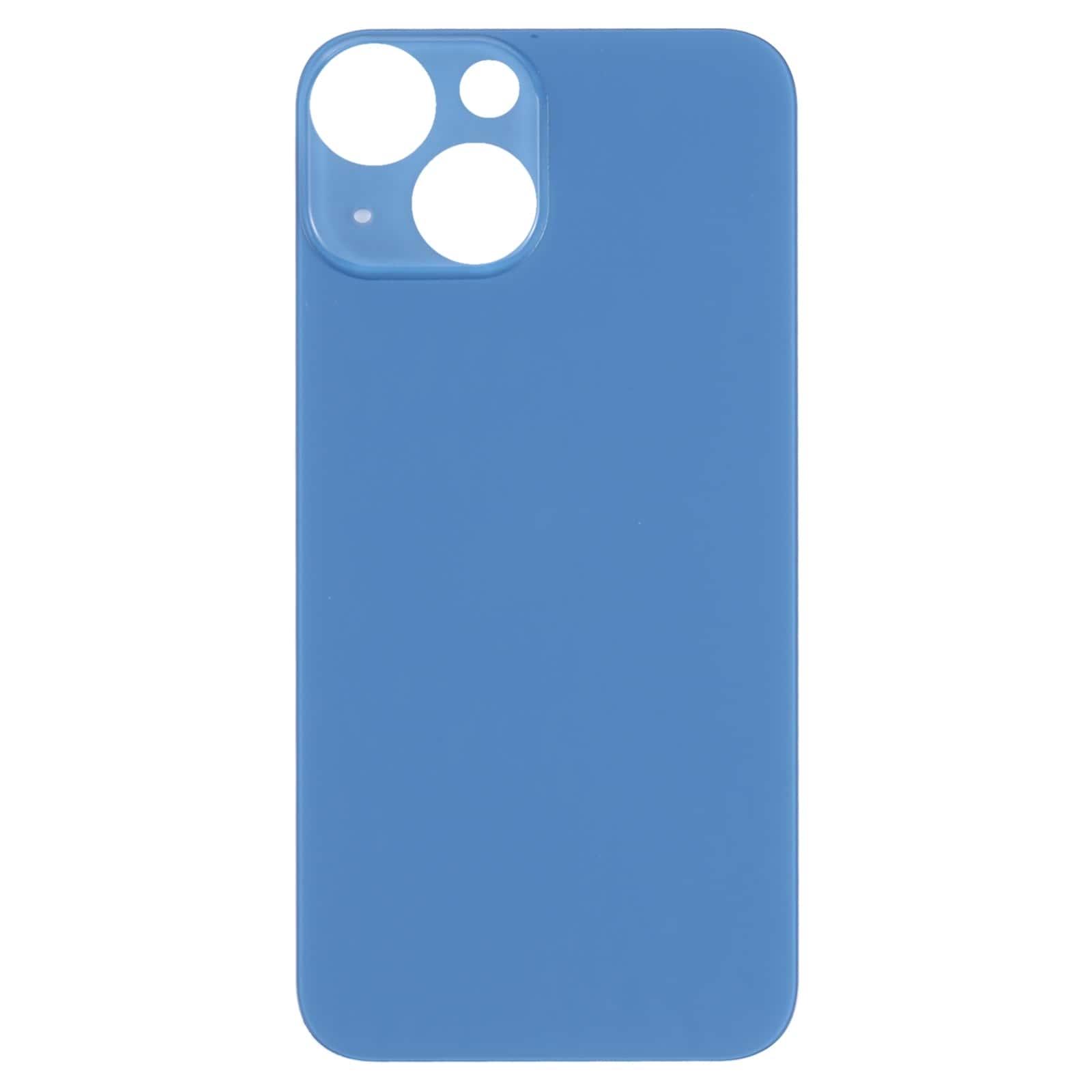 Back Glass Panel for iPhone 13 mini Blue Big Camera Hole