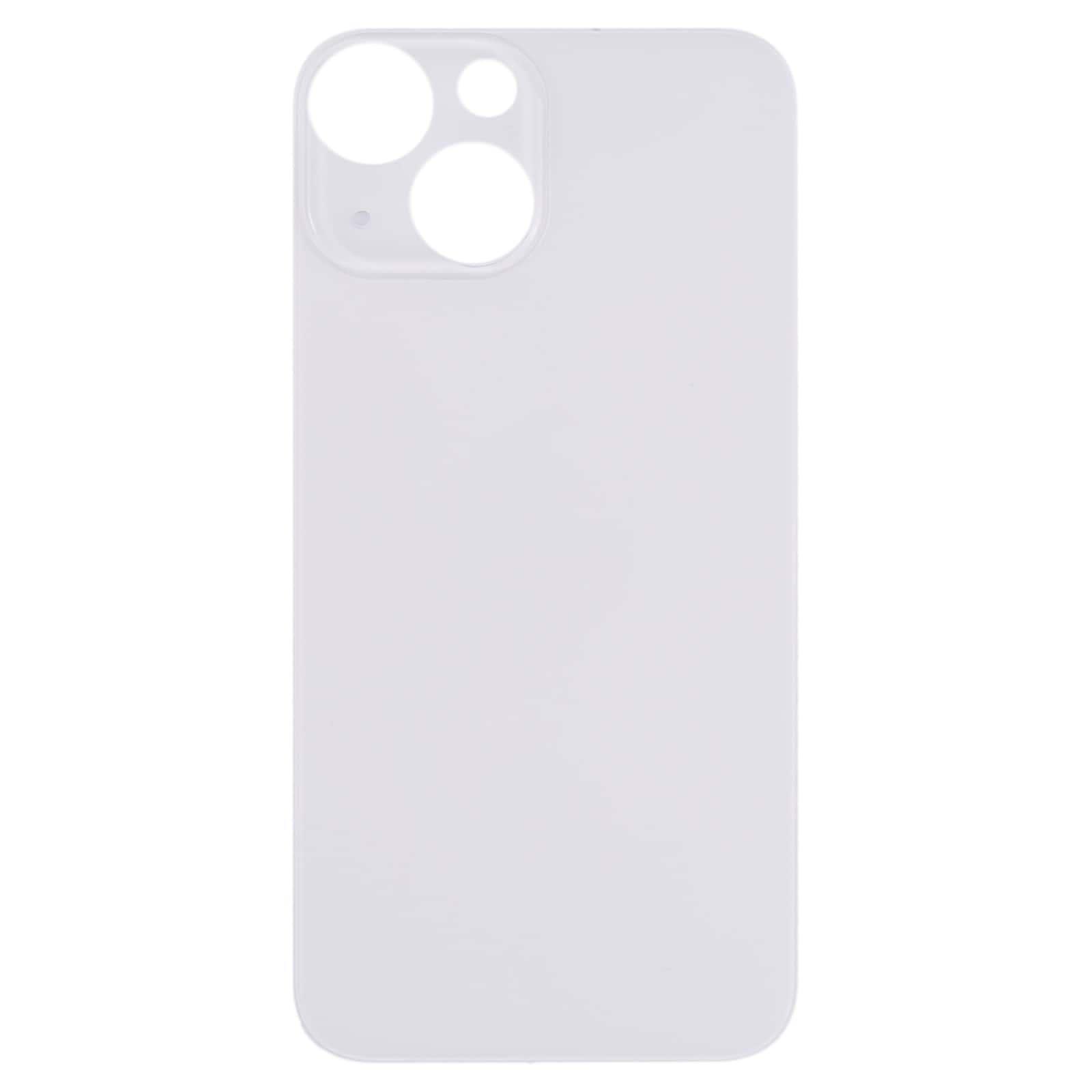 Back Glass Panel for iPhone 13 mini White Big Camera Hole