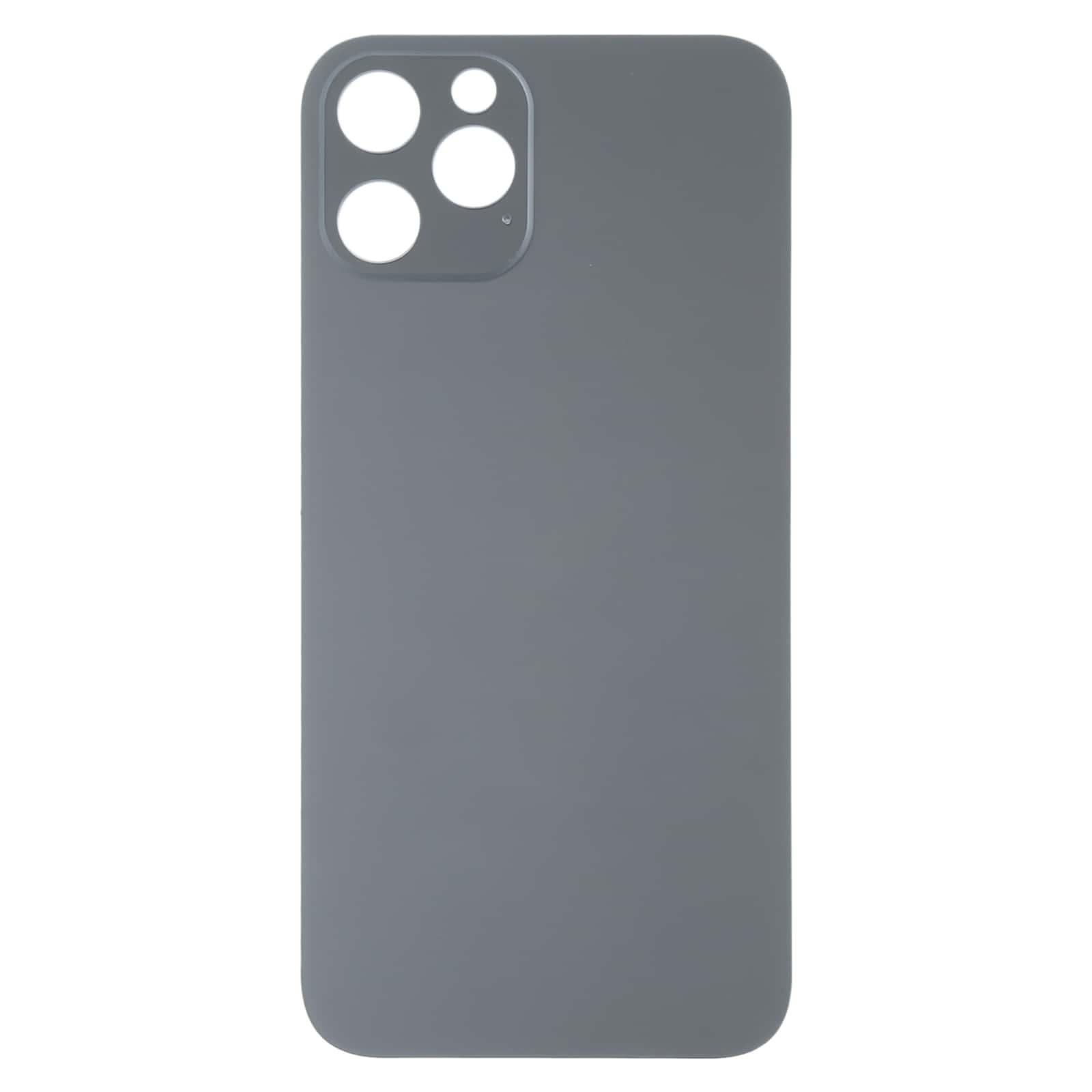Back Glass Panel for iPhone 13 Pro Max Black Big Camera Hole
