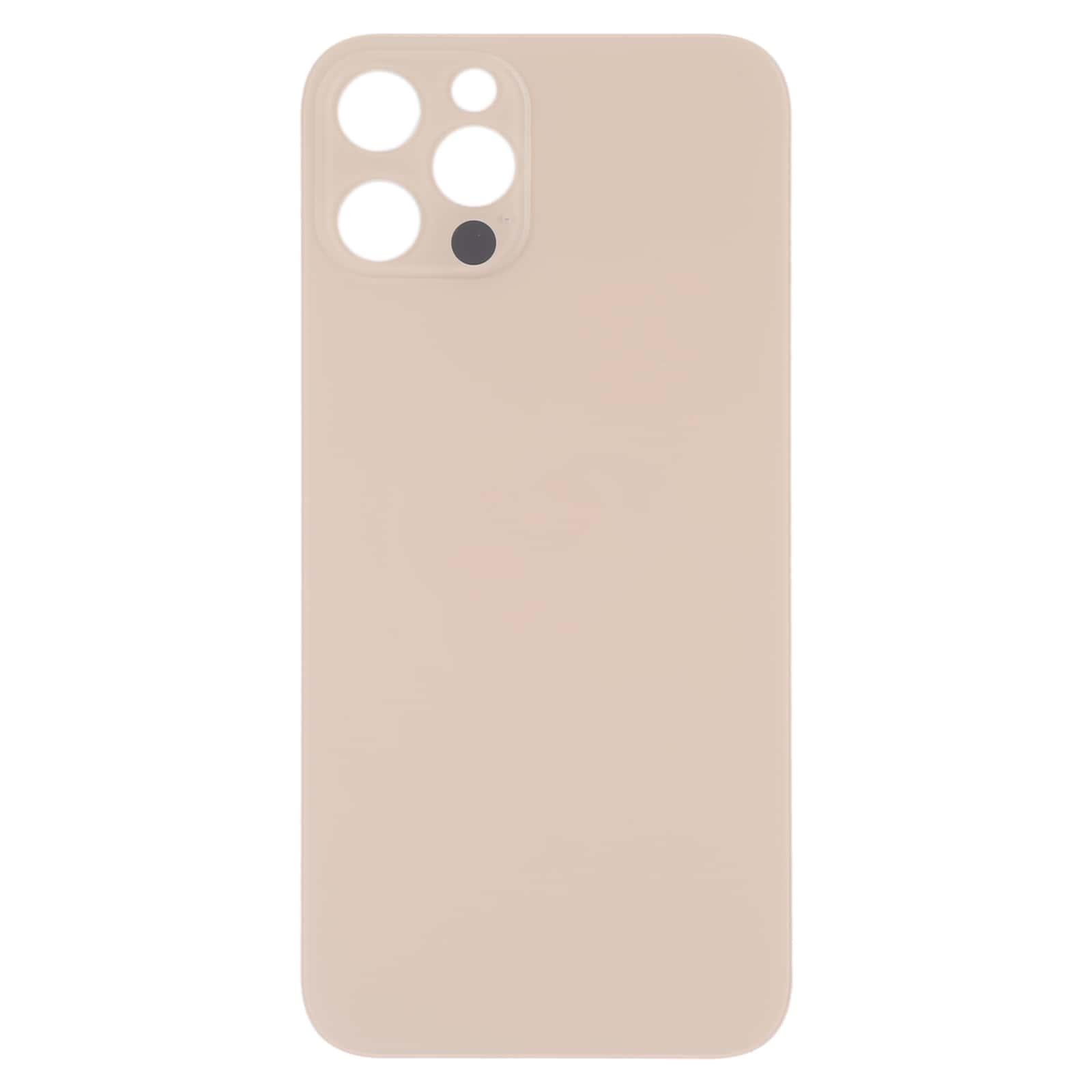Back Glass Panel for iPhone 13 Pro Max Gold Big Camera Hole