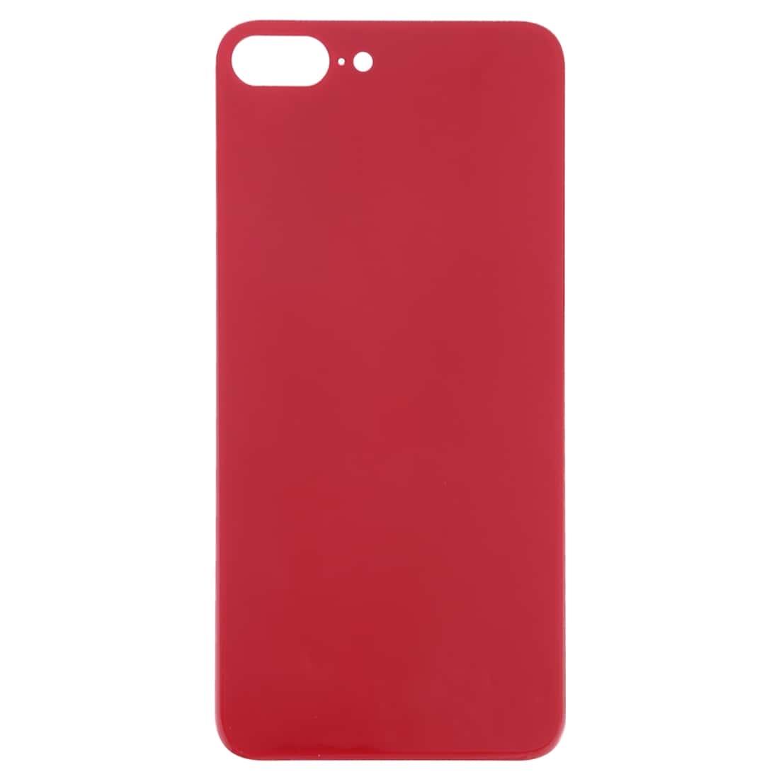 Back Glass Panel for iPhone 8 Plus Red Big Camera Hole