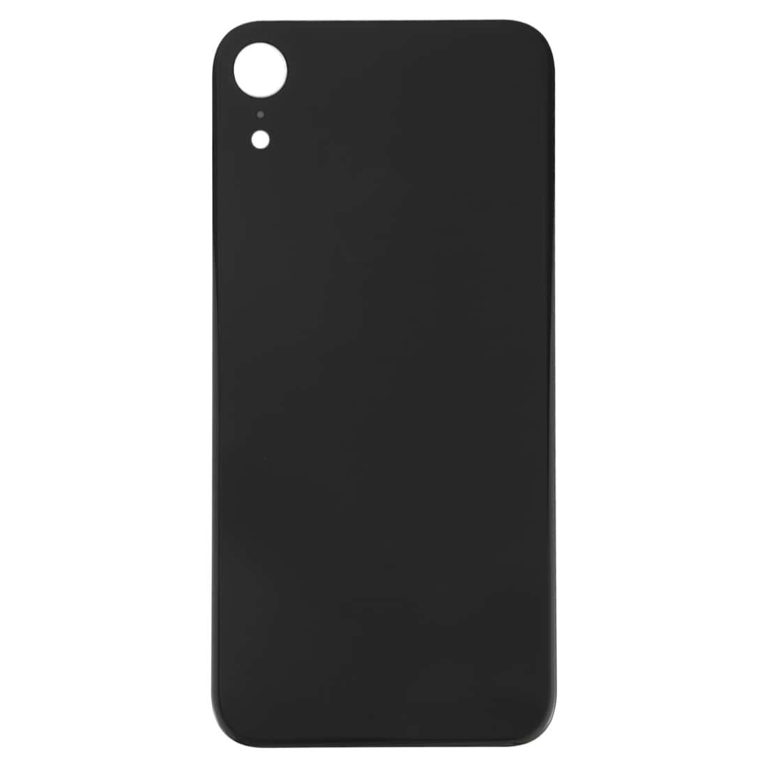 Back Glass Panel for iPhone XR Black Big Camera Hole