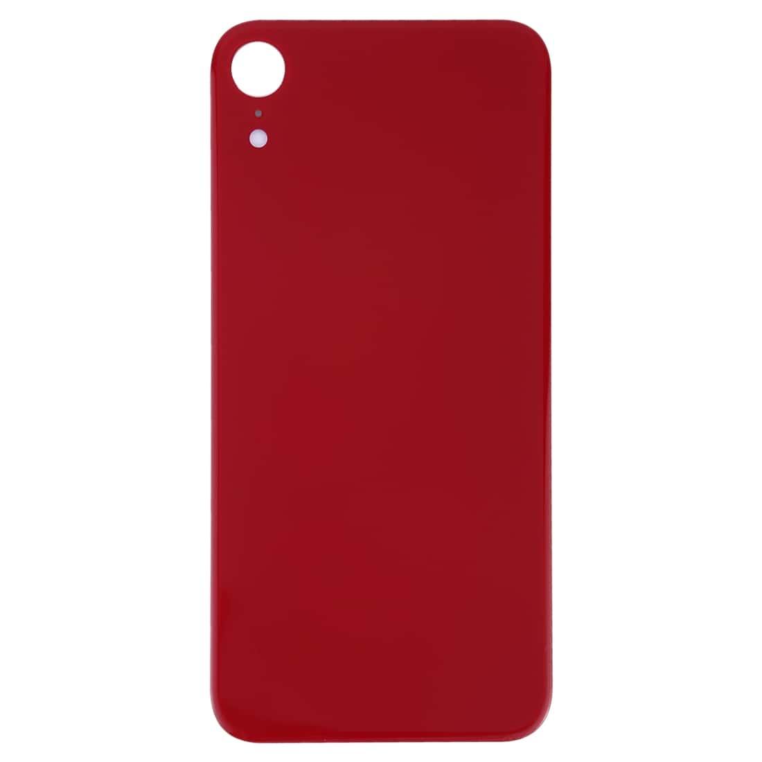 Back Glass Panel for iPhone XR Red Big Camera Hole