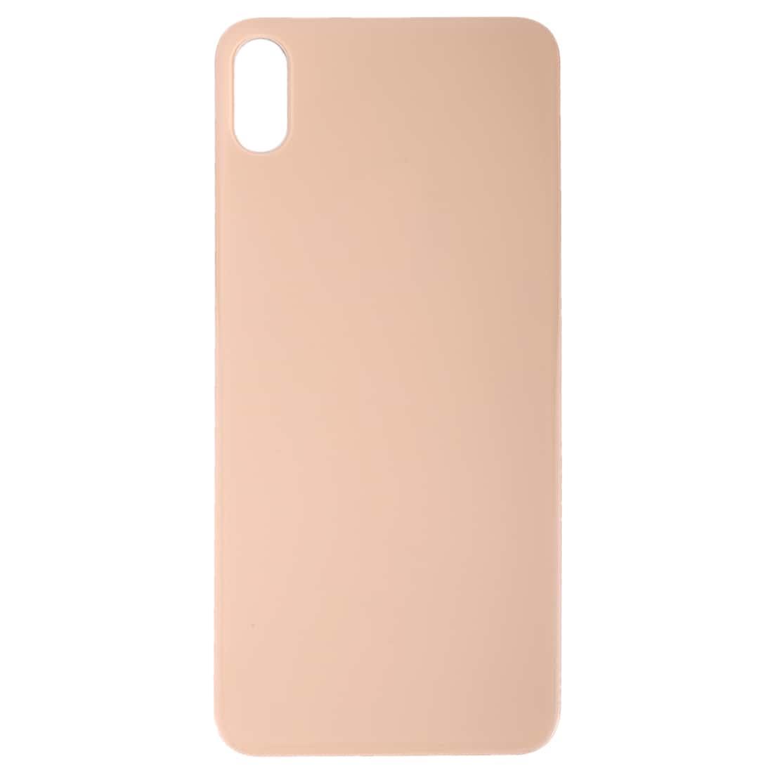 Back Glass Panel for iPhone XS Gold Big Camera Hole