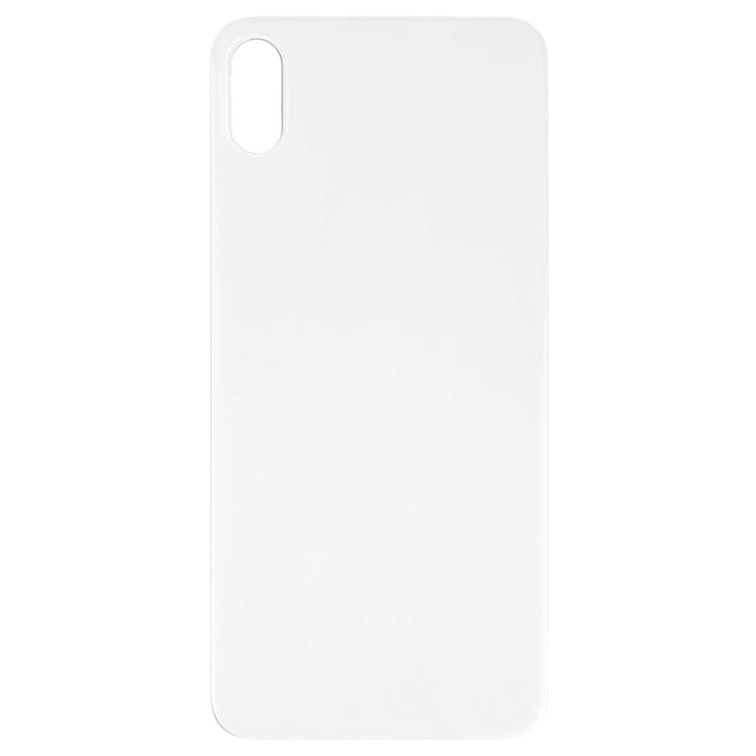 Back Glass Panel for iPhone XS Max White Big Camera Hole