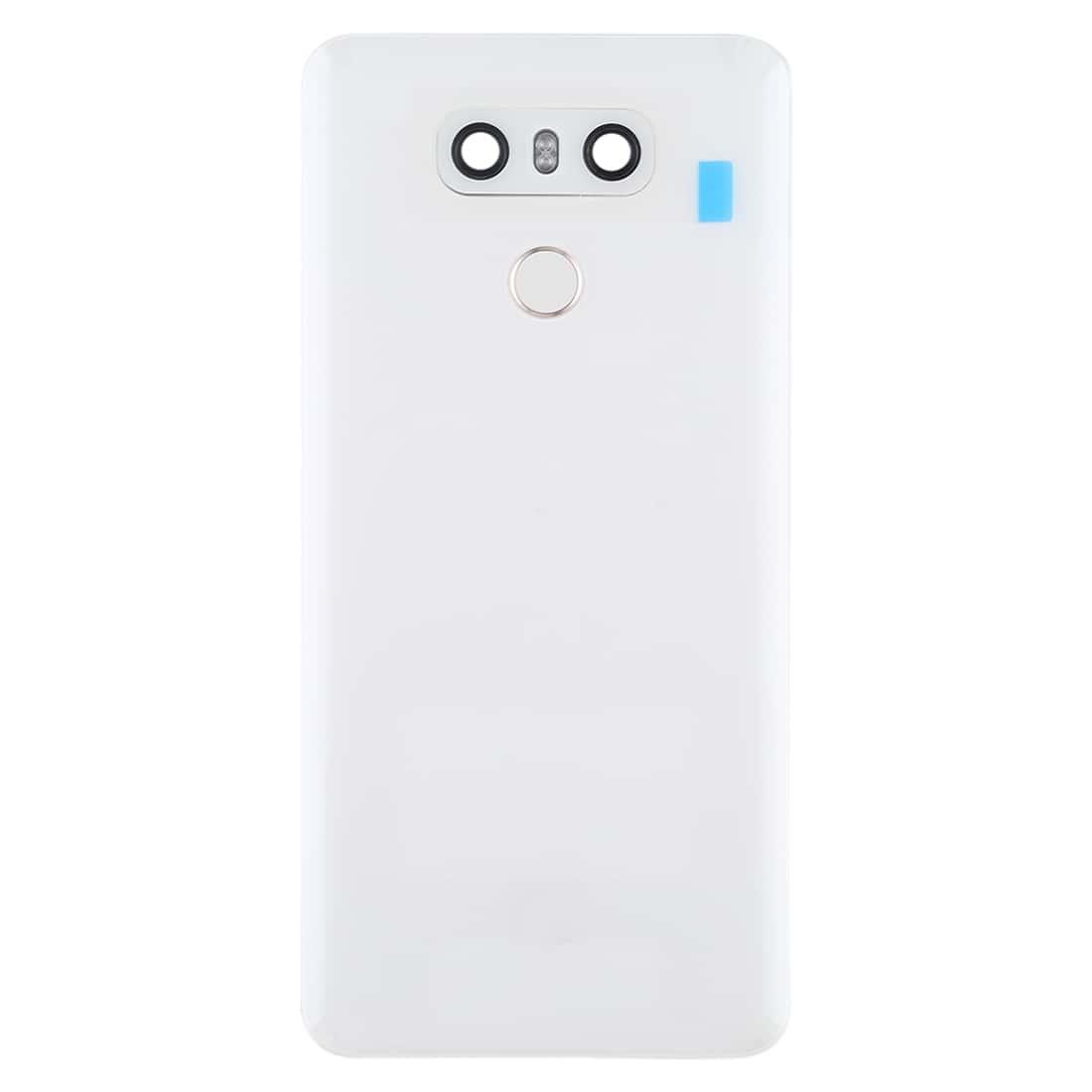 Back Glass Panel for LG G6 White with Camera Lens - EGFix