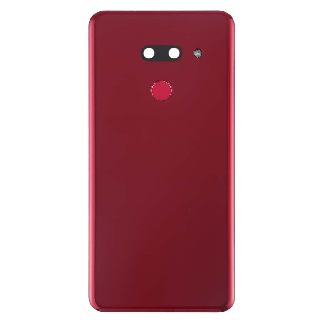 Back Glass Panel for LG G8 ThinQ Red with Camera Lens - EGFix