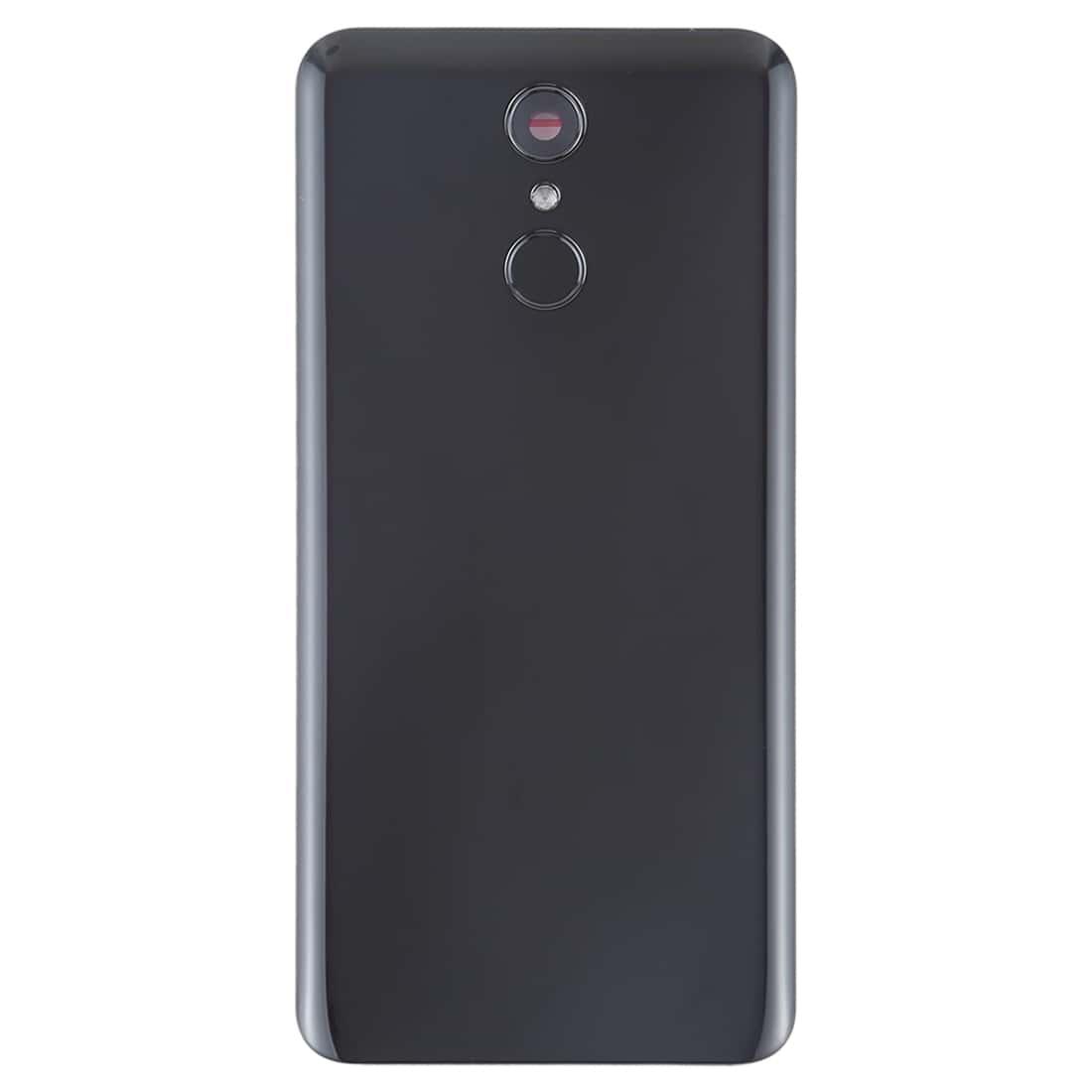 Back Glass Panel for LG Q7 Q7 Plus Black with Camera Lens - EGFix