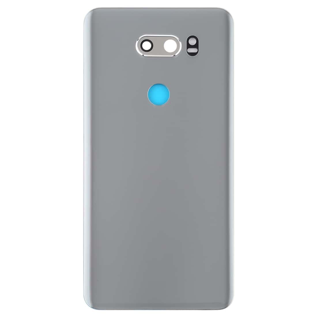 Back Glass Panel for LG V30 Plus Silver with Camera Lens - EGFix