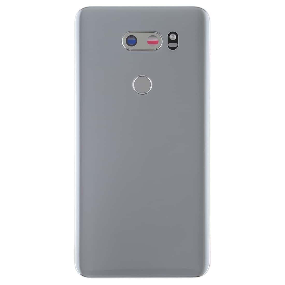Back Glass Panel for LG V30 Silver with Camera Lens - EGFix