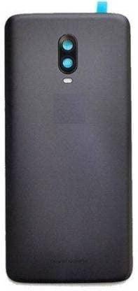 Back Glass Panel for Oneplus 6T Matt Black with Camera Lens Module and Self Adhesive Tape