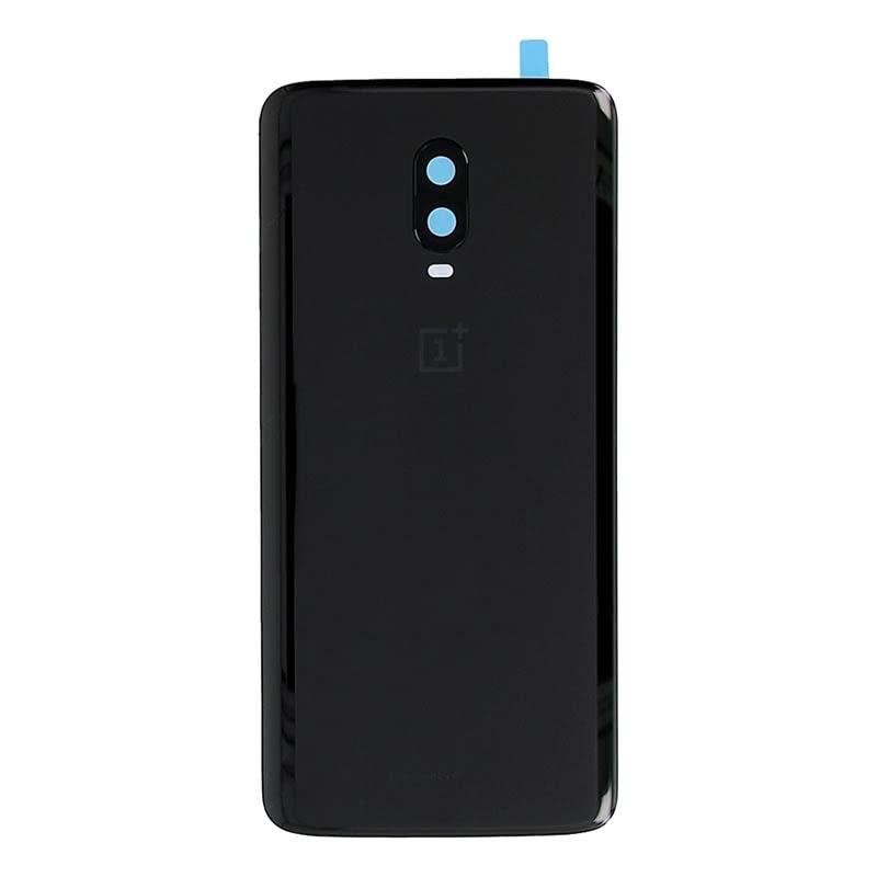 Back Glass Panel for Oneplus 6T Mirror Black with Camera Lens Module and Self Adhesive Tape