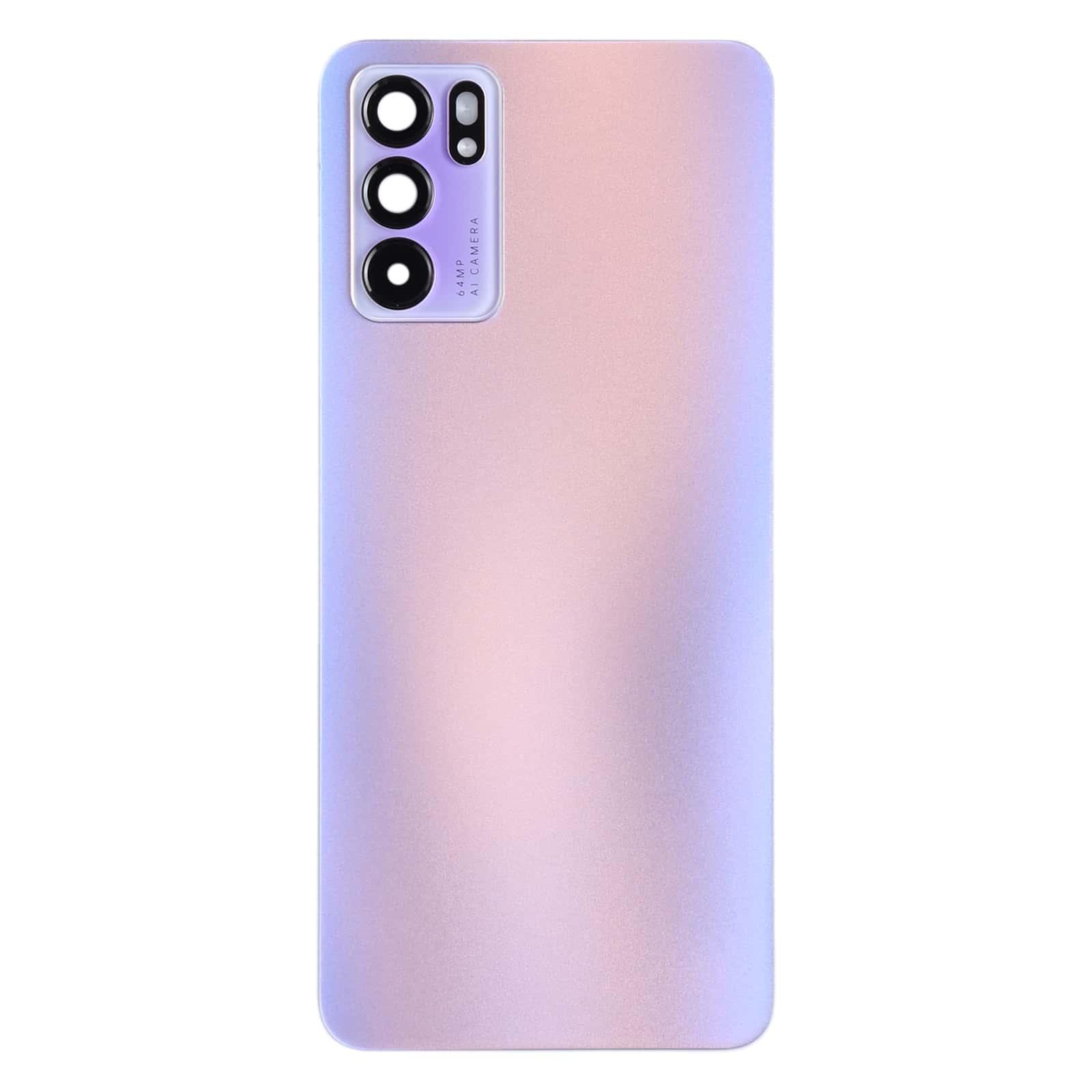 Back Glass Panel for Oppo Reno6 5G Purple - EGFix