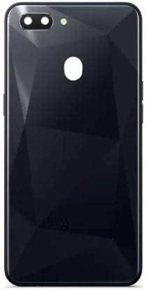 Back Glass Panel for Realme 2 Black with Camera Lens Module and Self Adhesive Tape - EGFix