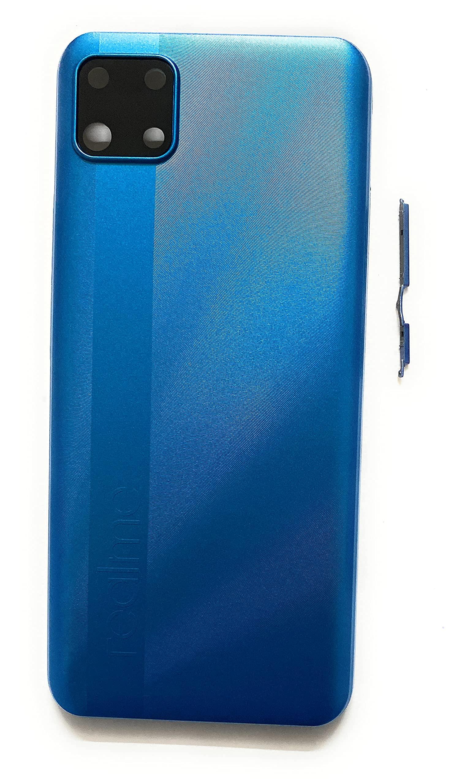 Back Glass Panel for Realme C11 Blue - EGFix