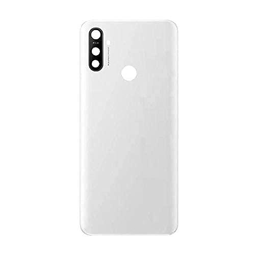 Back Glass Panel for Realme Narzo 10A White - EGFix