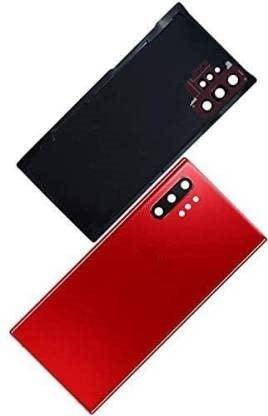 Back Glass Panel for Samsung Galaxy Note 10 Plus Red with Camera Lens Module and Self Adhesive Tape - EGFix