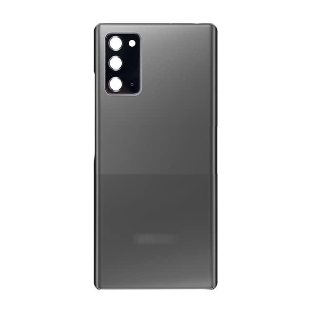 Back Glass Panel for Samsung Galaxy Note 20 Cosmic Gray FIITING with Camera Lens Module and Self Adhesive Tape - EGFix