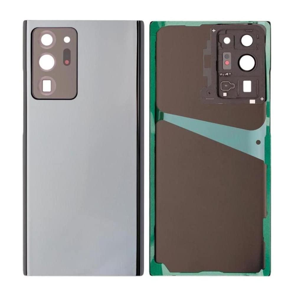 Back Glass Panel for Samsung Galaxy Note 20 Ultra Mystic Gray FIITING with Camera Lens Module and Self Adhesive Tape - EGFix