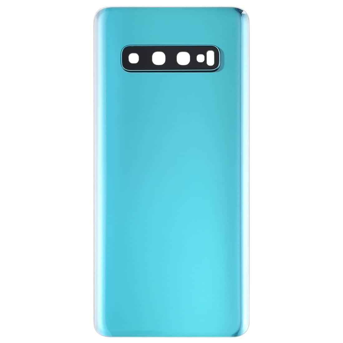 Back Glass Panel for Samsung Galaxy S10 Green with Camera Lens - EGFix