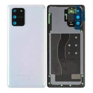 Back Glass Panel for Samsung Galaxy S10 Lite Prism White with Camera Lens Module and Self Adhesive Tape - EGFix