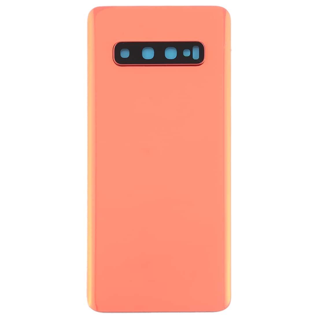 Back Glass Panel for Samsung Galaxy S10 Pink with Camera Lens - EGFix