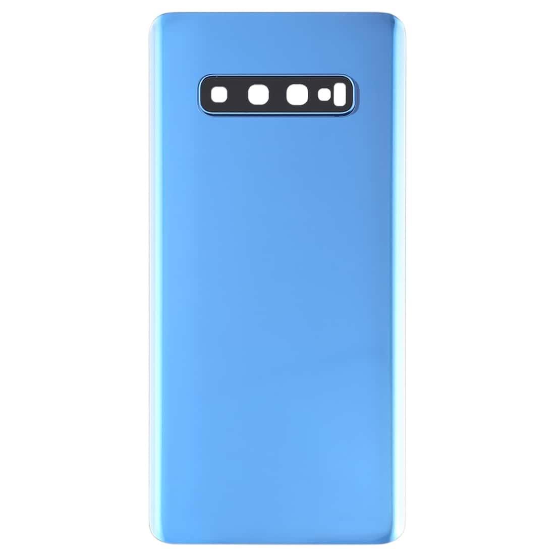 Back Glass Panel for Samsung Galaxy S10 Plus Blue with Camera Lens - EGFix