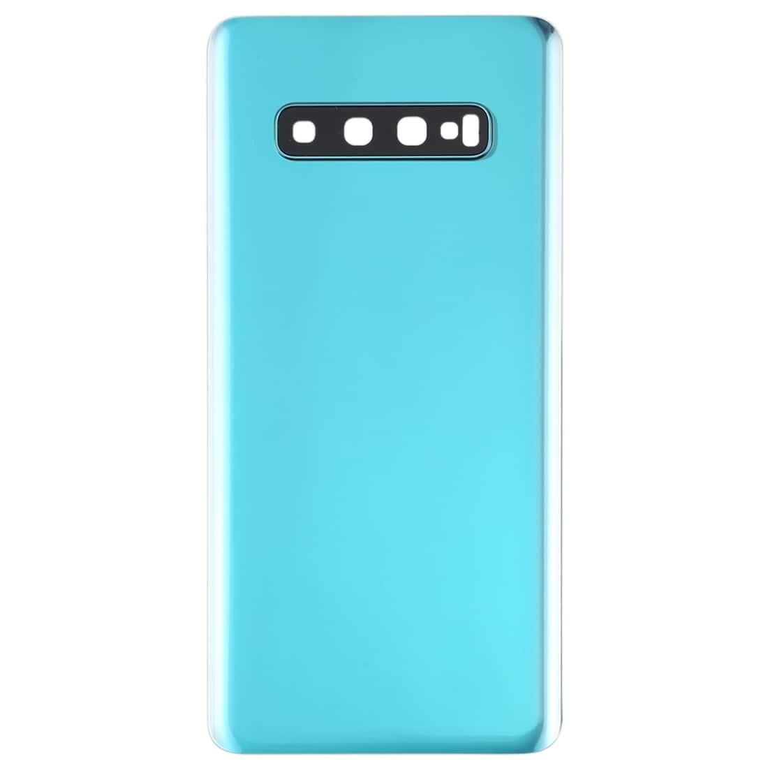 Back Glass Panel for Samsung Galaxy S10 Plus Green with Camera Lens - EGFix