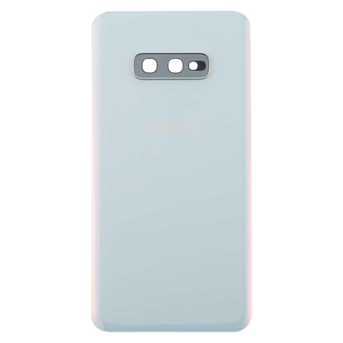 Back Glass Panel for Samsung Galaxy S10e White with Camera Lens - EGFix