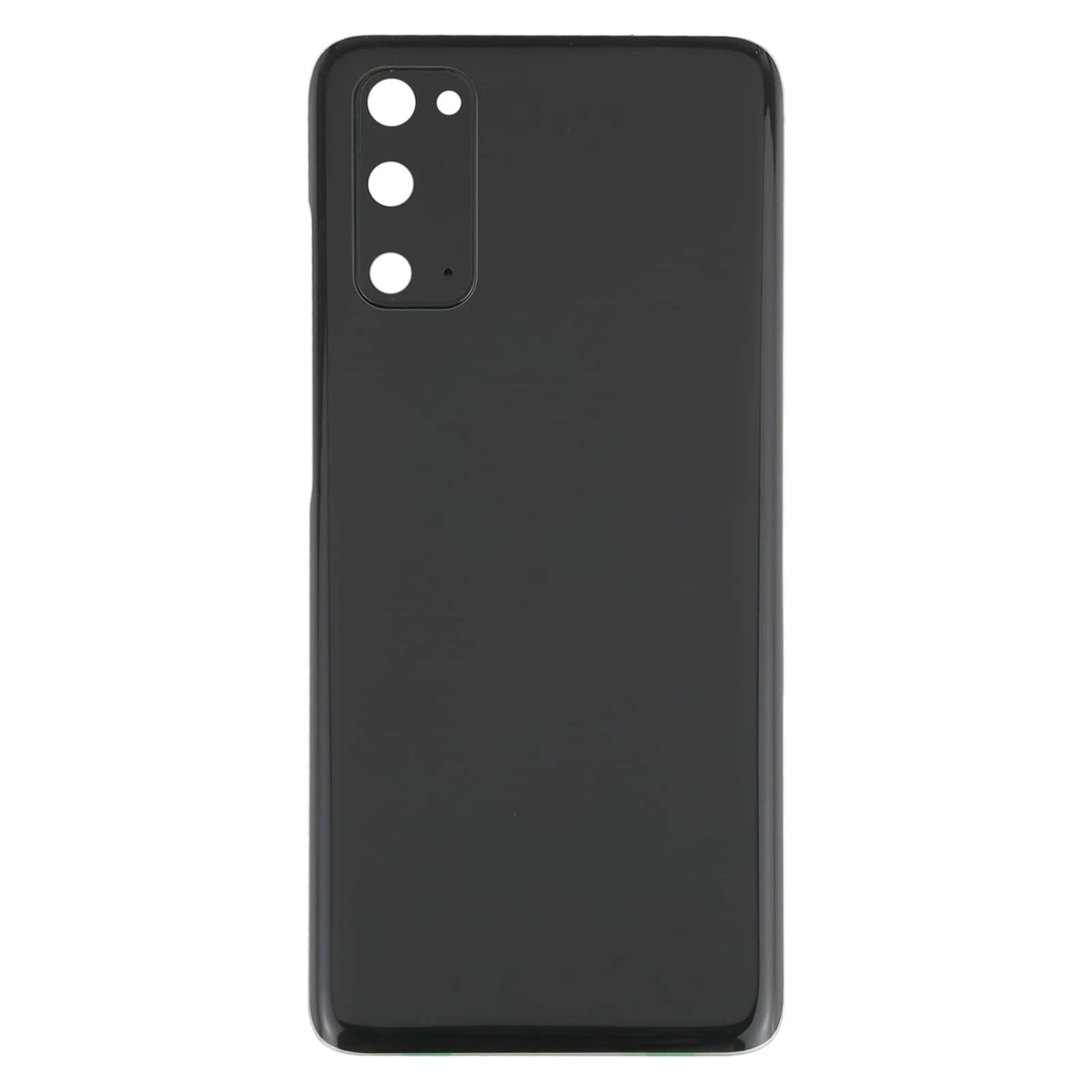 Back Glass Panel for Samsung Galaxy S20 Black with Camera Lens - EGFix