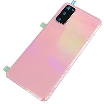 Back Glass Panel for Samsung Galaxy S20 Cloud Pink with Camera Lens Module and Self Adhesive Tape - EGFix
