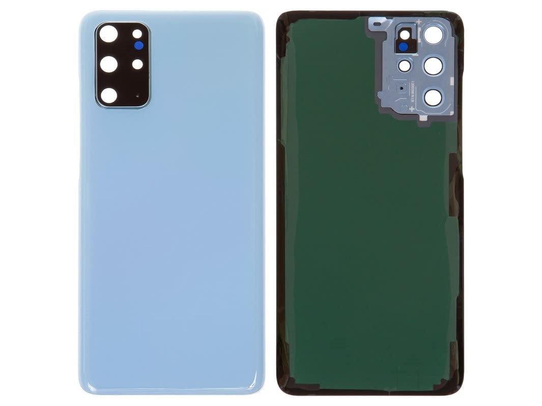 Back Glass Panel for Samsung Galaxy S20 Plus Cloud Blue with Camera Lens Module and Self Adhesive Tape - EGFix