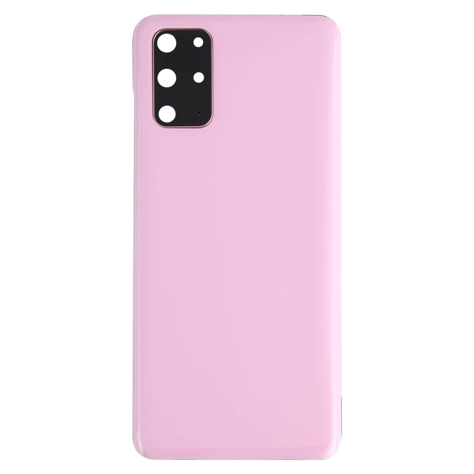 Back Glass Panel for Samsung Galaxy S20 Plus Pink with Camera Lens - EGFix