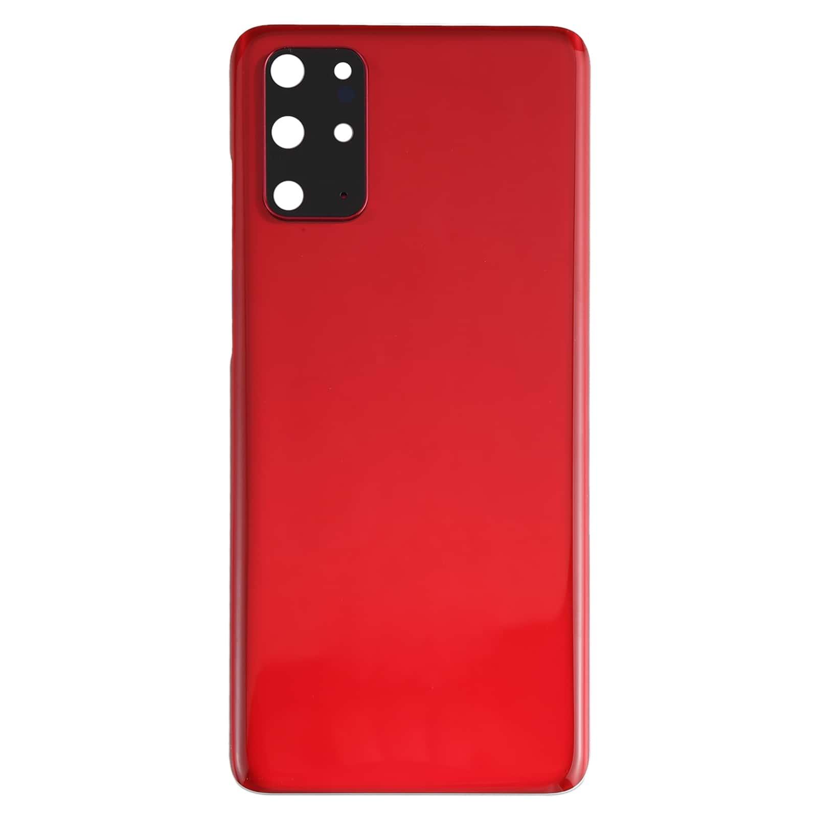 Back Glass Panel for Samsung Galaxy S20 Plus Red with Camera Lens - EGFix