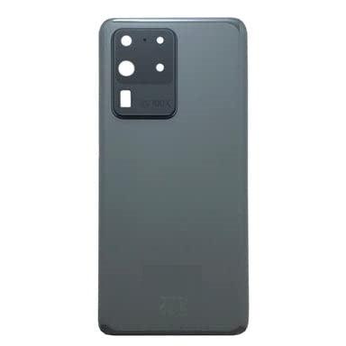 Back Glass Panel for Samsung Galaxy S20 Ultra Cosmic Gray with Camera Lens Module and Self Adhesive Tape - EGFix