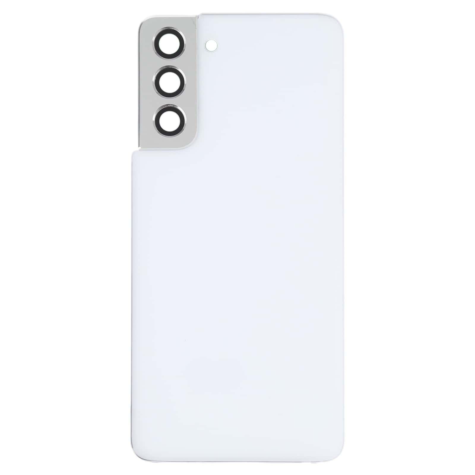 Back Glass Panel for Samsung Galaxy S21 5G White with Camera Lens - EGFix