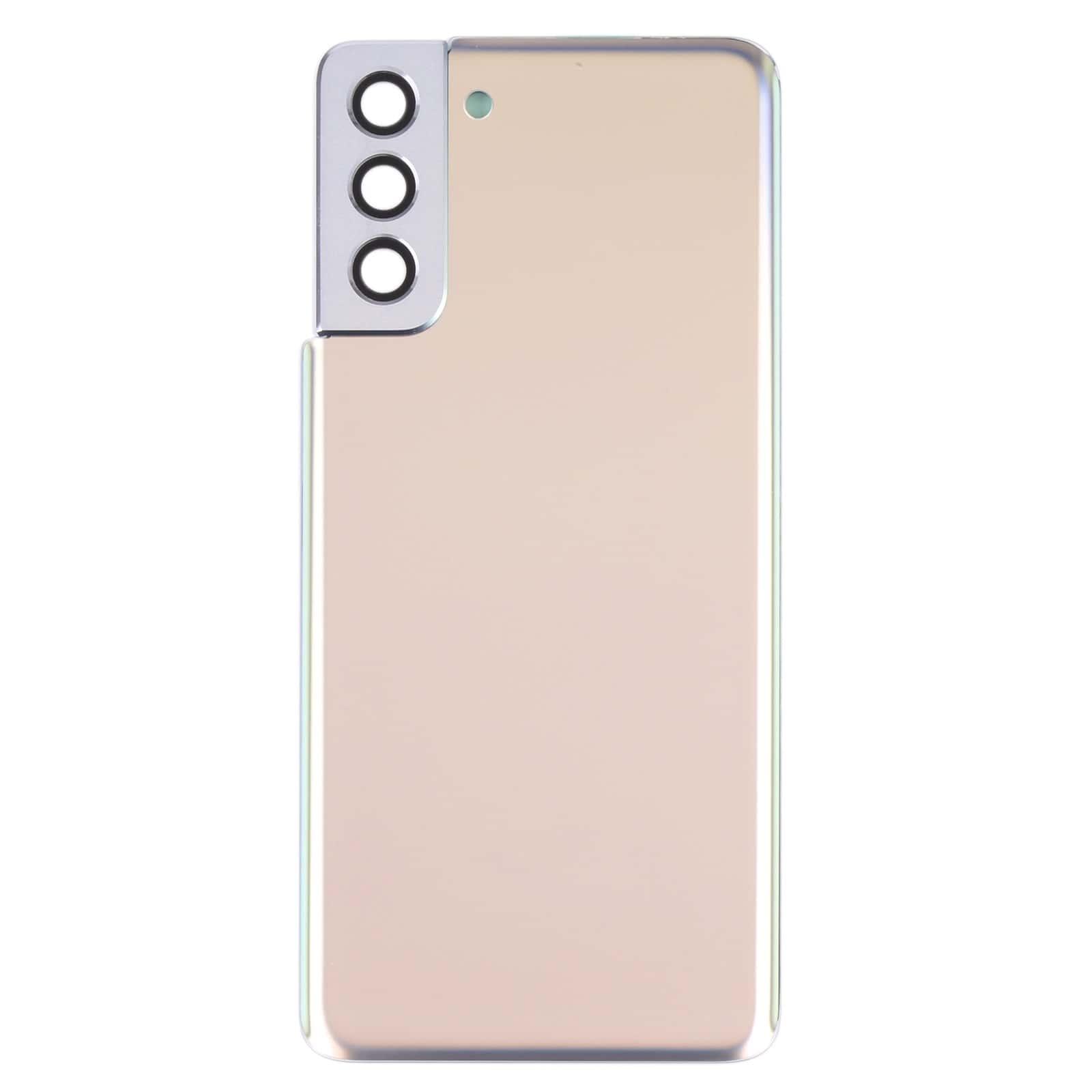 Back Glass Panel for Samsung Galaxy S21 Plus 5G Gold with Camera Lens - EGFix