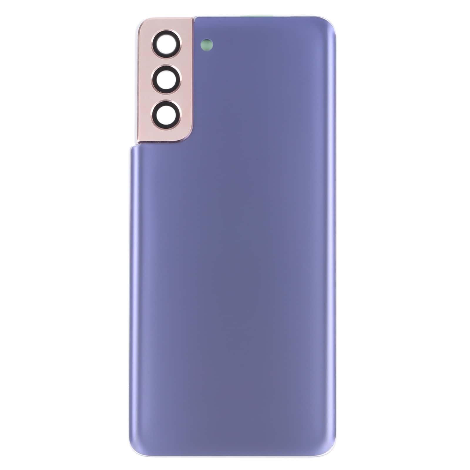 Back Glass Panel for Samsung Galaxy S21 Plus 5G Purple with Camera Lens - EGFix