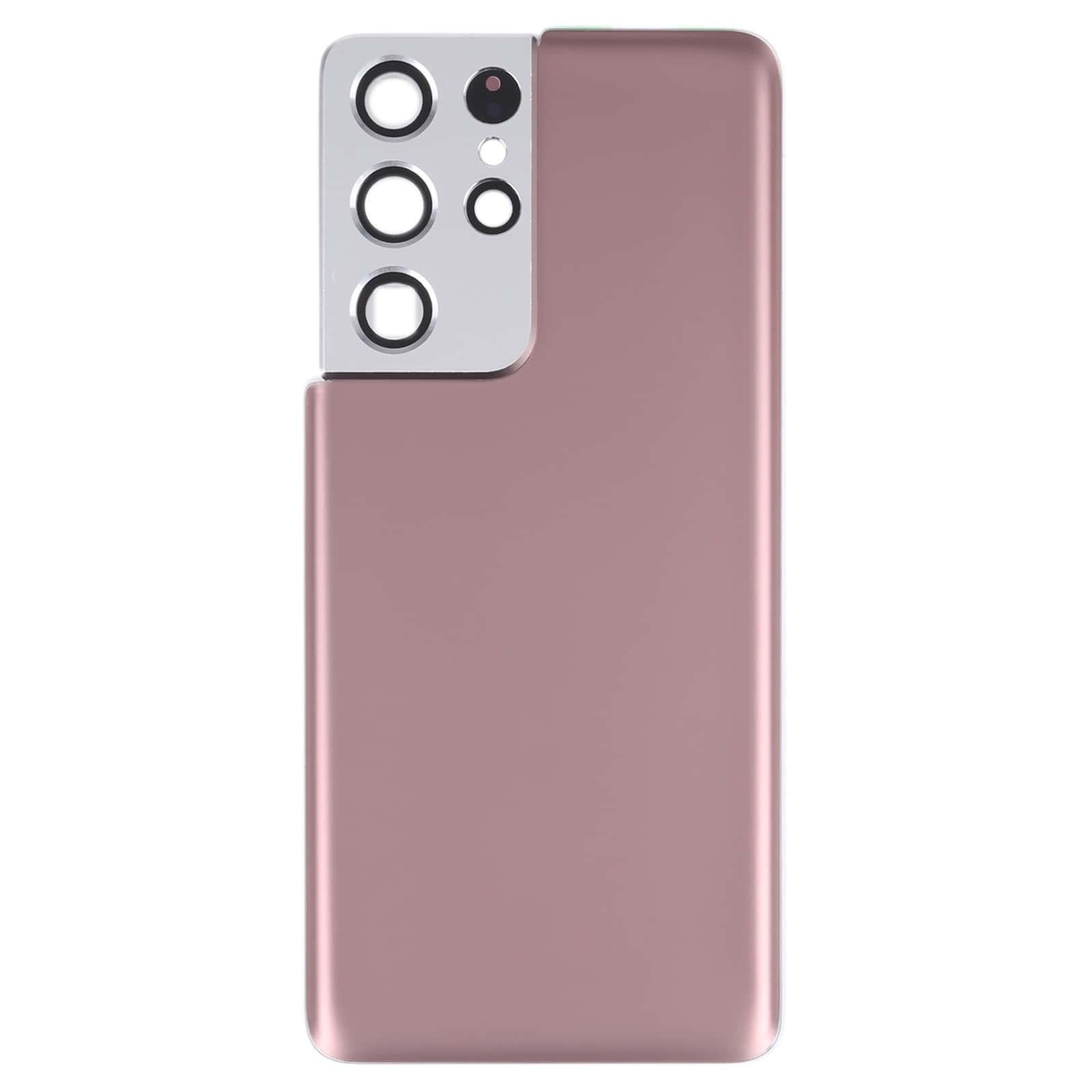 Back Glass Panel for Samsung Galaxy S21 Ultra 5G Brown with Camera Lens - EGFix