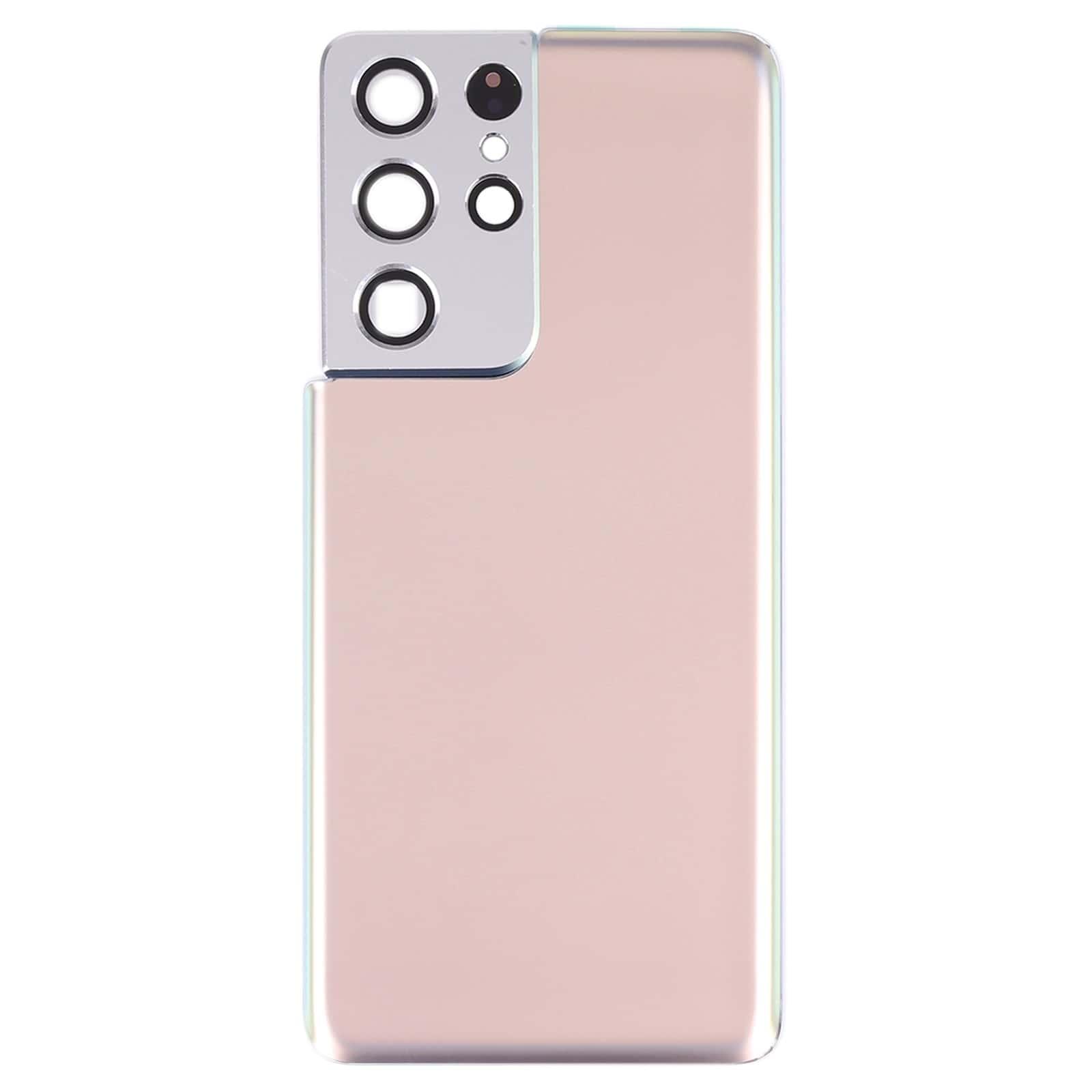 Back Glass Panel for Samsung Galaxy S21 Ultra 5G Gold with Camera Lens - EGFix