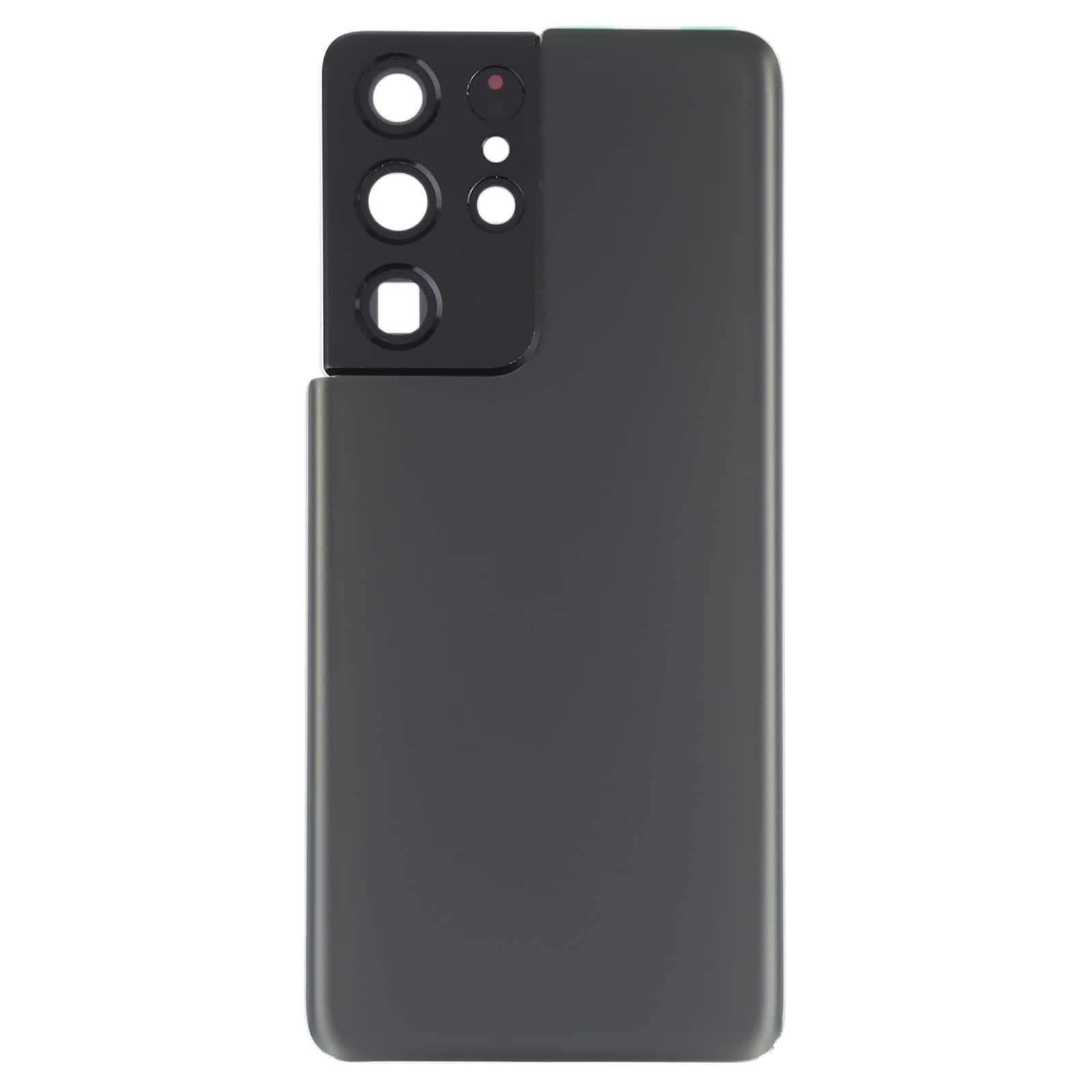 Back Glass Panel for Samsung Galaxy S21 Ultra 5G Grey with Camera Lens - EGFix