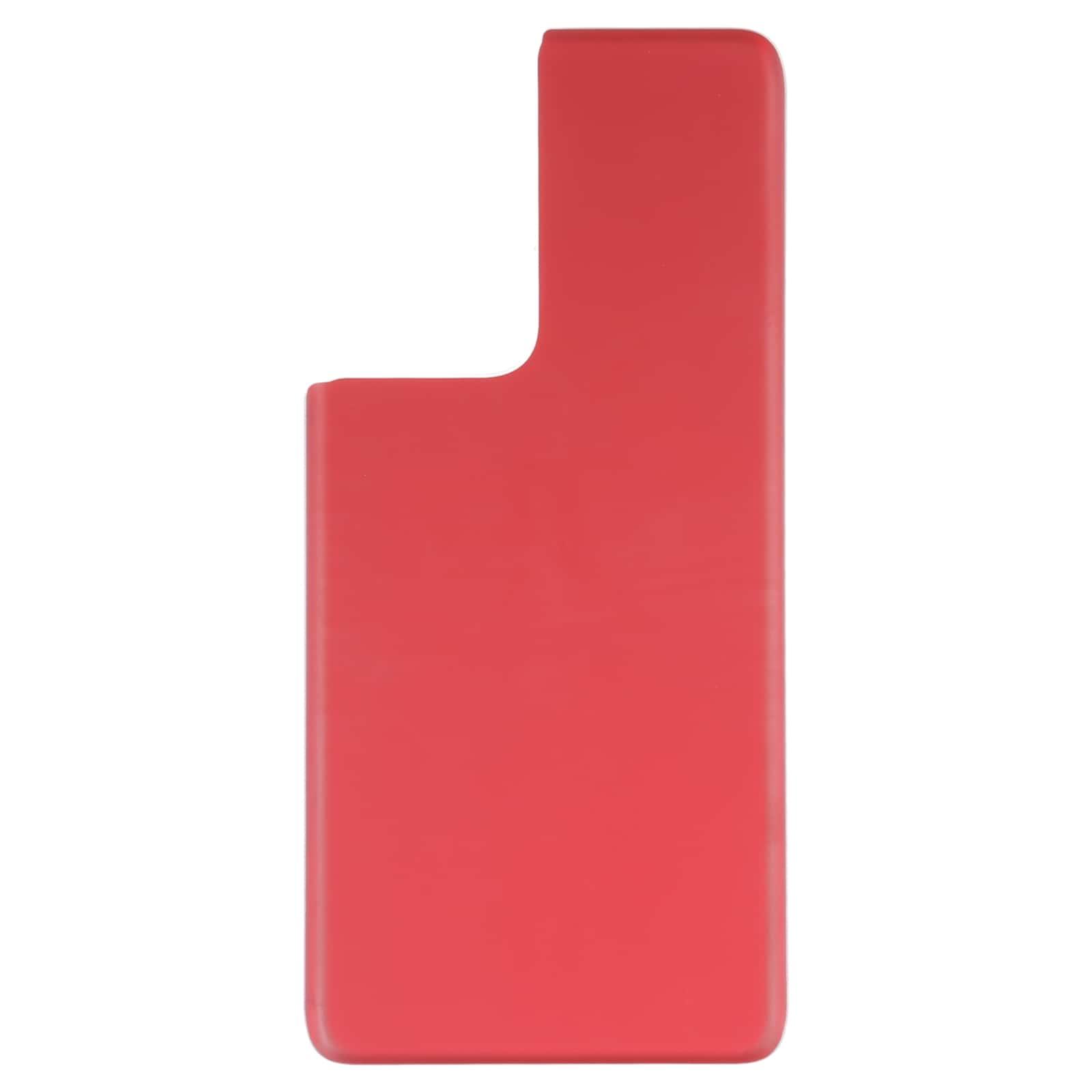 Back Glass Panel for Samsung Galaxy S21 Ultra 5G Red - EGFix
