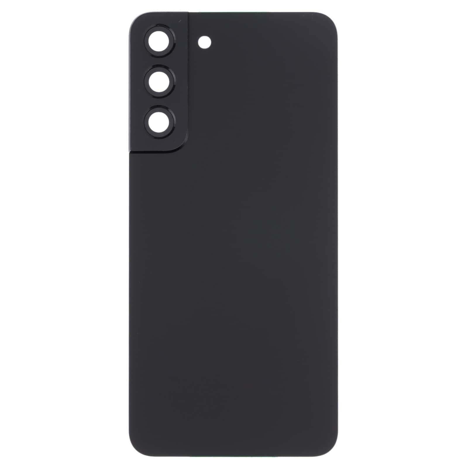 Back Glass Panel for Samsung Galaxy S22 Plus 5G SM-S906B Black with Camera Lens - EGFix