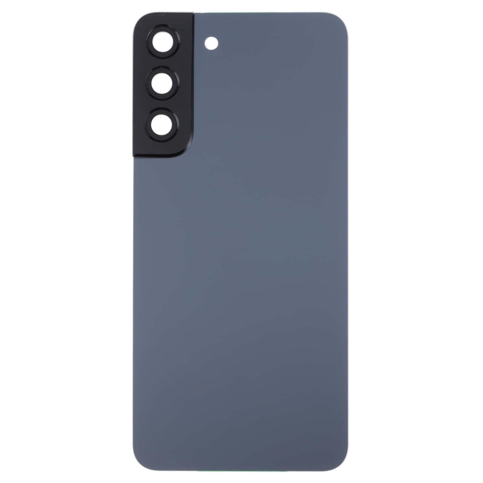 Back Glass Panel for Samsung Galaxy S22 Plus 5G SM-S906B Blue with Camera Lens - EGFix