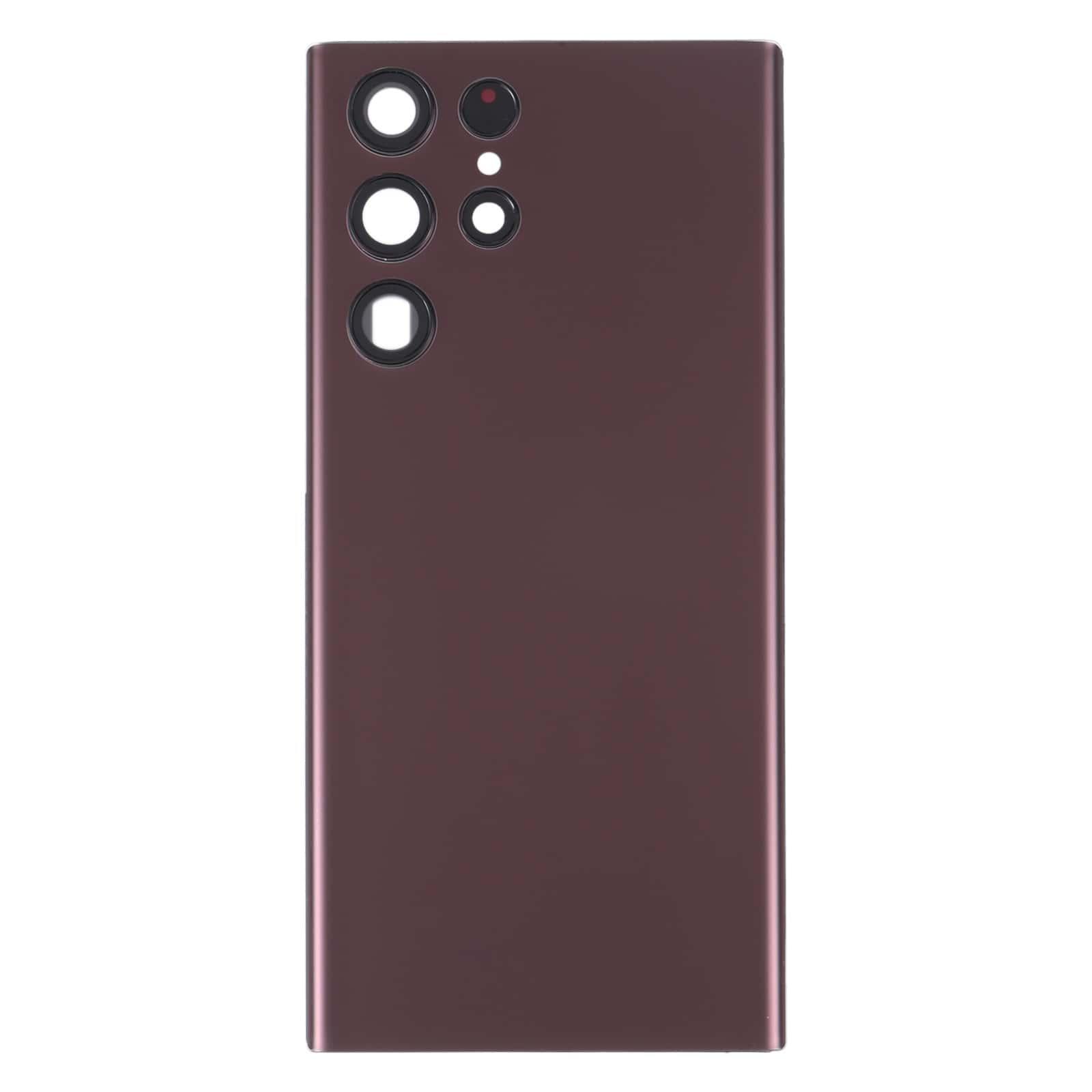 Back Glass Panel for Samsung Galaxy S22 Ultra 5G SM-S908B Purple with Camera Lens - EGFix
